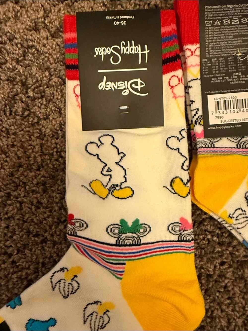 New Happy Socks x Disney mickey mommy and me socks